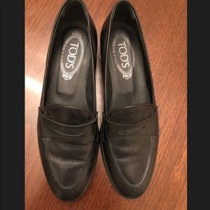 Tod’s black leather loader size 36.5